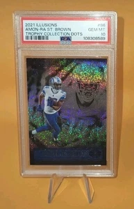 2021 Panini Illusions Trophy Collection Dots #86 Amon-Ra St. Brown (RC) PSA-10 - Picture 1 of 2