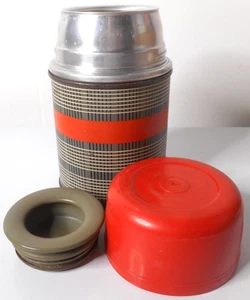 Aladdins Best Buy Termo de Metal Rojo a Cuadros WM90 Pinta Boca Ancha Tapón de Tapa a Cuadros - Imagen 1 de 19