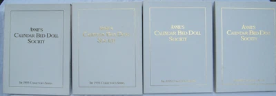 Set of 4 Annie's Calendar Bed Doll Society 1993 thru 1996 Crochet Patterns EUC - Image 1 of 4