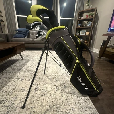 Lightly Used Top Flight  Junior Flex Golf Club Set of 6 w/ Stand Bag Jr Youth RH - Image 1 of 4