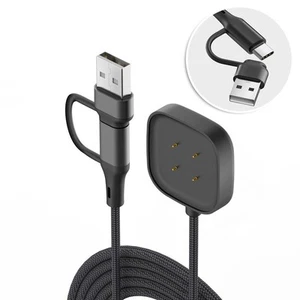 For Fitbit Versa 3/4 Smartwatch Charging Cable For Fitbit Sense Magnetic Charger - Zdjęcie 1 z 5
