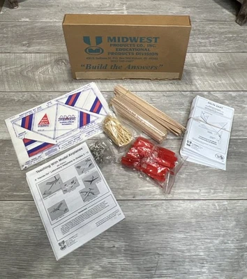 Vintage 90s Midwest Products Models Hands on Kit Teaching w/ Model Airplanes Kit - Image 1 of 4