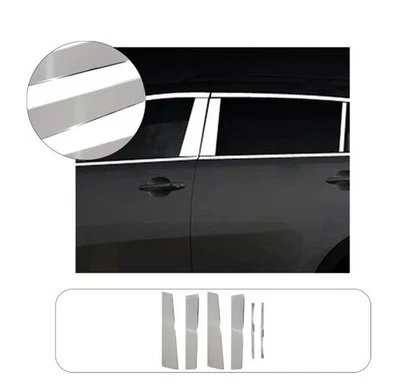Door Post Pillar Trim Chrome Stainless Steel For Kia Sportage 2010-2014 6 Pcs Foto 1 de 4