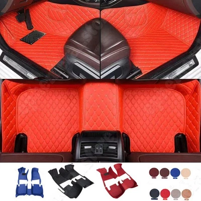 Alfombras Para Carro Coche Cueros De Tapetes De Cuero Piel Car Floor Mats Foto 1 de 4