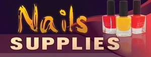Banner de vinilo para suministros de uñas de 3 pies x 8 pies - bandera antigua a pancarta 3'x8' (0103) - Imagen 1 de 1