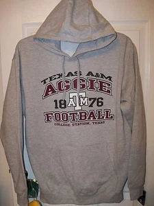 Texas A&M A & M Aggies Football Gray Jacket Hoodie Mens Size 2XL XXL NWT - Picture 1 of 1