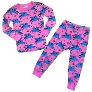 Hanna Andersson Winged Unicorn Long Sleeve Pink Pajama Set NWT Size 12
