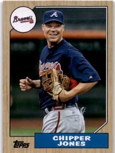 CHIPPER JONES 2022 Topps Archives 1987 Topps #213 Atlanta Braves HOF - Picture 1 of 2
