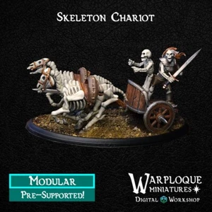 Skeleton Chariot/TTRPG/Dungeons and Dragons/Wargaming/RPG/Warp Miniatures - Picture 1 of 2