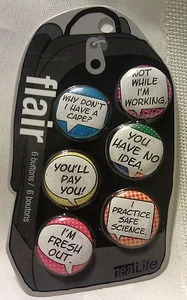 Collectible Flair Set Lapel Hat Pin Button Work School Fun Play New Sealed #DF* - Picture 1 of 1