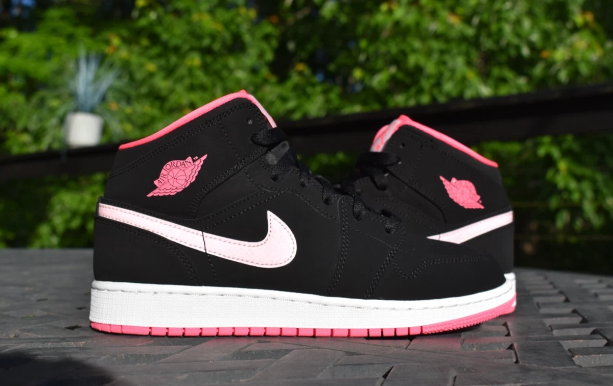 Jordan 1 Mid GS Black Digital Pink 2020 for Sale | Authenticity