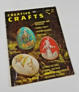 Vtg 1968 Creative Crafts Magazine Spring #3 String Pictures Easter Eggs Deco - Picture 1 of 7