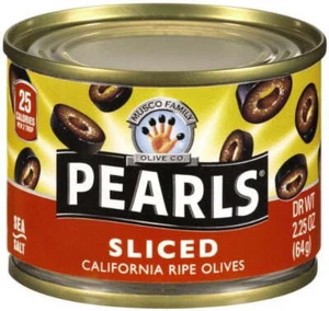Pearls Sliced California Ripe Olives 2.25 Oz. Can (Pack of 2) - Picture 1 of 1