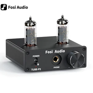Fosi Audio P2 Vacuum Tube Headphone Amp Hi-Fi Stereo Audio Headphone Amplifier - Picture 1 of 8