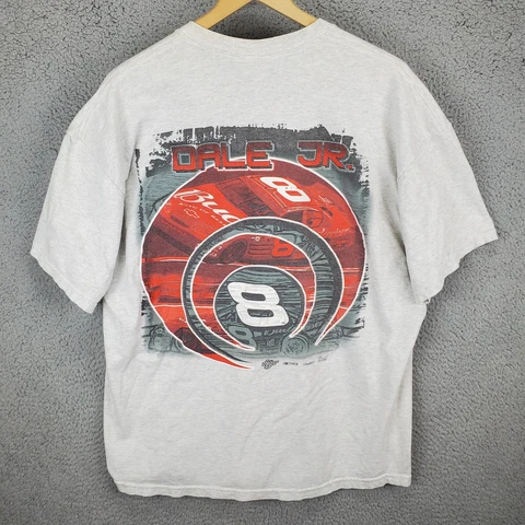 Vintage 2000s Dale Earnhardt Jr Budweiser Nascar Racing T-shirt 2XL Cover