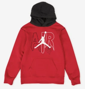 NIKE Jordan 23 Sweatshirt Fleece Red Pullover Hoodie NEW Youth Boys Sz M - Picture 1 of 5