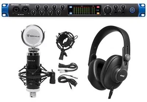 Presonus STUDIO 1824C 18x18 USB-C Audio Recording Interface+Mic+AKG Headphones - Picture 1 of 12