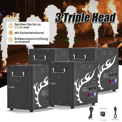 Proiettore Fiamma 300W Lanciafiamme Dj Jet Flame Outdoor Show DMX Halloween - Immagine 1 di 4