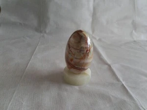 Onyx Marmor Ei grün incl. Sockel 10 cm x 6 cm - Bild 1 von 5