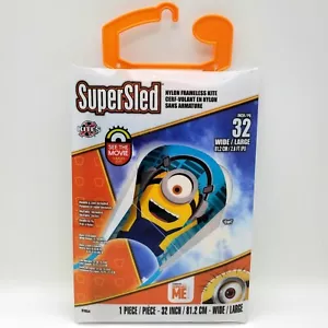 Despicable Me Minion Carl X KITES SUPER SLED NYLON FRAMELESS KITE 32" - Picture 1 of 5