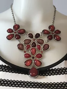 Collana di perline Style & Co. in argento, rosa e rosso 18" - Foto 1 di 1