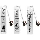 Cat Engraved Bookmark Cartoon Letter Bookmarks New Metal Bookmark