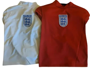 Official England Three Lions Red & White T-Shirts - Select Your Shirt - New - Picture 1 of 9