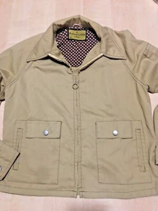 Vtg 70s Sz 42 Robert Lewis Idea Bomber Jacket Lightweight Jacket Tan Brown - Picture 1 of 12