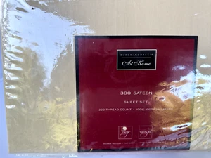 New Bloomingdale's at Home Sateen Sheet Set Twin Luxury Cotton Taupe - Picture 1 of 15