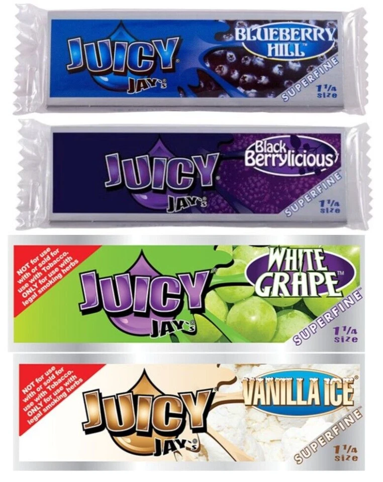 4x Papeles de Liar JUICY JAY'S 1 1/4 Paquete Variedad Superfino ENVIADO EN EE. UU. Foto 1 de 1