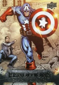 #79 - Captain America [2024 Marvel Spider-Man Renditions] NEAR MINT NM+ Karte - Bild 1 von 2