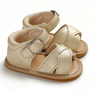 Baby Girl Boy Sandal Summer Crib Shoes Soft Sole Infant Flats First Walker Shoes