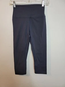Lavento Womens Cropped Leggings Charcoal Small - Picture 1 of 7