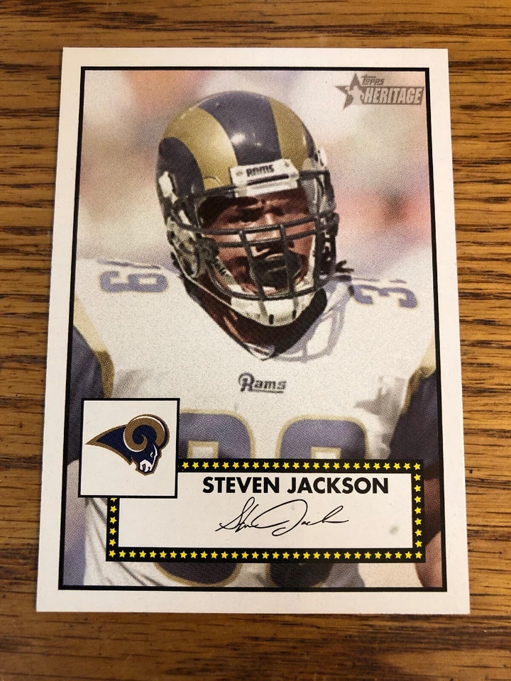 Tarjeta de Steven Jackson 2006 Topps Heritage Rams #116 *989* Foto 1 de 1