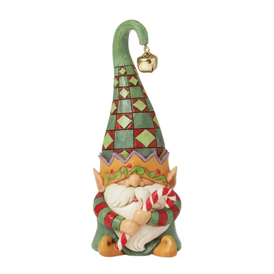 Jim Shore JINGLE ELF GNOME FIGURINE-HAVE YOUR ELF A MERRY CHRISTMAS 6015472 NEW - Image 1 of 4