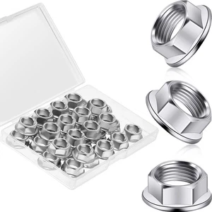 32 Piezas M10 x 1.25 mm Paso Métrico Paso Fino Brida Hexagonal Tuercas Acero Inoxidable - Imagen 1 de 7