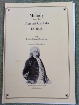 Bach - Melody from Peasant Cantata - Junior string orchestra. School sheet music - Image 1 of 2