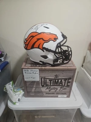 Nfl Riddell Jake Plummer Autographed Denver Broncos Lunar Eclipse ReplicaHelmet  - Image 1 of 4