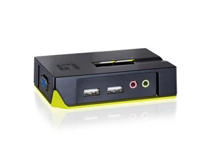 LevelOne,590221,KVM-0221 AA82-portowy przełącznik USBKVM z dźwiękiem - Zdjęcie 1 z 9