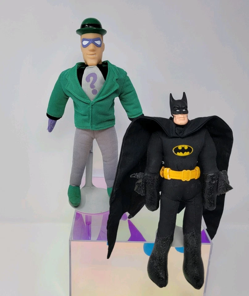 Muñecas Batman and the Riddler 1989 vintage DC Comics cuerpo suave Foto 1 de 4