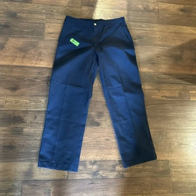 One pair workrite firefighting station pants Navy Blue 34x29 - Image 1 of 4