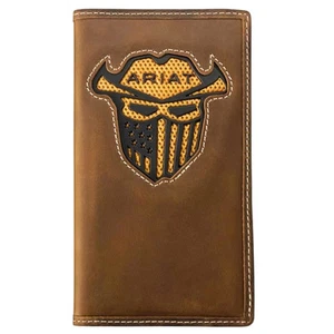 Ariat Work Mens Workman Incognito RFID Mesh Interior Rodeo Checkbook Wallet - Picture 1 of 2