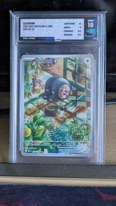 Obsidian Flames Lechonk Illustration Rare 209/197 TFG Grade Bravo 10 - Picture 1 of 2