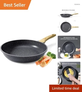 Keramik-Antihaft-Bratpfanne 28cm Aluminium Induktionsgeeignet PFAS-frei spülm... - Bild 1 von 11