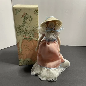 Avon Fashion Of American Times Porcelain Doll Southern Belle 1988 NIB - Bild 1 von 11