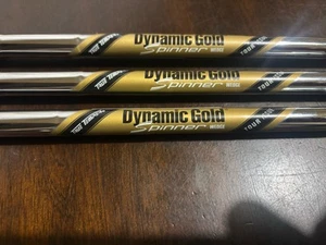 Dynamic Gold Tour Issue Spinner Wedge Shafts - Set Of 3 - 52, 56 & 60 - Picture 1 of 4