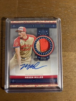 2024 Topps Update Series - All-Star Stitches Mason Miller #ASR-MM (MEM)  /1 - Image 1 of 2