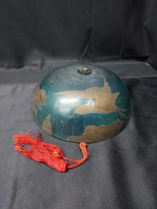 Antique Asian Chinese Hanging Brass Temple Bell Gong - Picture 1 of 8