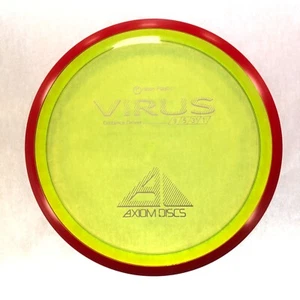DISC GOLF AXIOM PROTON VIRUS UNDERSTABLE DISTANCE DRIVER 164g GREEN RED RIM - Picture 1 of 1