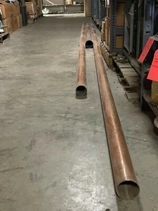 3" Copper Straight Pipe L Type (One 14' & One 18'), will sell by the foot! - Picture 1 of 3